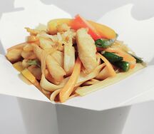 Курица с лапшой