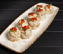 Ролл Гребешок с лососем в трюфельном соусе