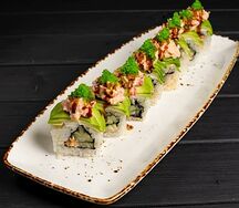 Ролл с натуральным крабом