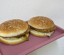 Гамбургер с куриной котлетой