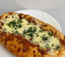 Пиде с фаршем под сыром