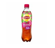 Lipton черный чай с малиной