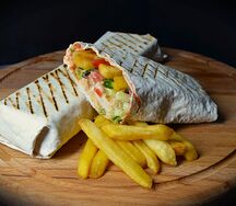 Шаурма с картофелем фри