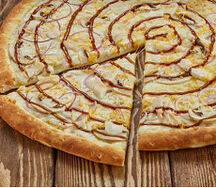 Пицца курица терияки