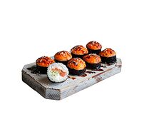 Ролл запеченный Креветка с лососем и ананасом