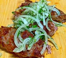 Люля-кебаб с говядиной и свининой