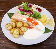 Стейк из сёмги на пару