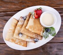 Блины со свежими ягодами