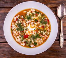 Окрошка на квасе