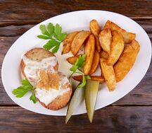 Щучьи котлетки с картофелем по-деревенски