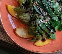 Салат с куриной печенью