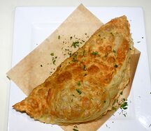 Чебурек с сыром и зеленью