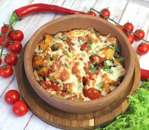 Аджапсандали под сыром