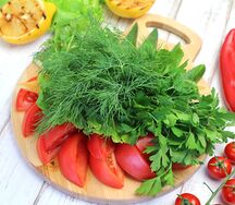 Букет из овощей и зелени