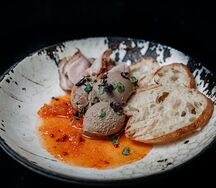 Паштет из курицы с подкопченной уткой