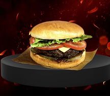 Бургер с говядиной на углях