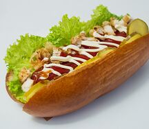 Хот-дог с курицей