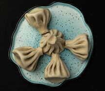 Хинкали со свининой отварные