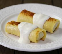 Блины с красной икрой