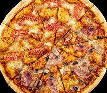 Пицца большая Капрезе и пастрами 2 вкуса