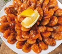 Креветки жареные под чесночным соусом