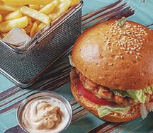 Фишбургер с рубленым бифштексом