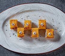 Оканэ с куриной грудкой и чеддером