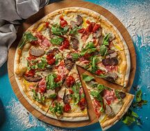 Пицца Батон 4 мяса с мексиканской сальсой