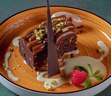 Брауни с карамелью