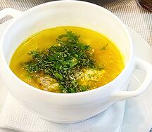 Суп с мясными шариками