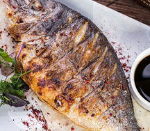 Дорадо на мангале