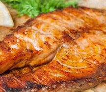 Семга на мангале