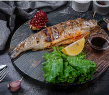 Сибас на мангале