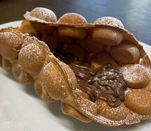 Вафля с пастой