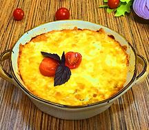 Картофель с помидорами и ветчиной (521)