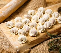 Пельмени с говядиной и свининой