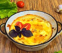 Брокколи, картофель и ветчина