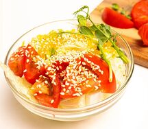 С помидорами и сливочным сыром