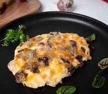 Отбивная курица с грибами