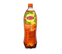 Lipton чёрный чай с персиком