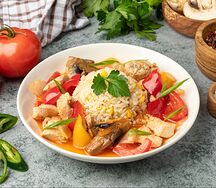 Курица с овощами