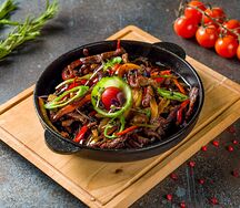 Мясо по-китайски острое