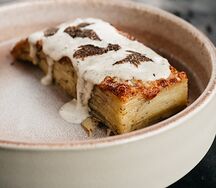 Картофельный гратен, трюфель черный