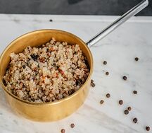 Киноа, масло оливковое, фреш лайма