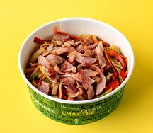 Wok с беконом