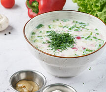 Окрошка с курицей