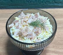 Оливье с куриным филе