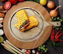 Шаурма в сырном лаваше