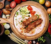 Люля-кебаб из говядины на мангале