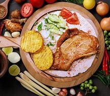 Свиная корейка на мангале